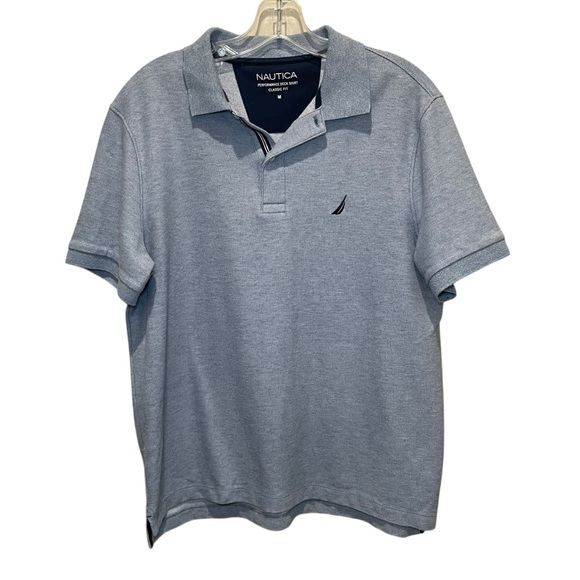 Nautica Other - Nautica Performance Deck Polo Shirt Blue Short Sleeve Classic Fit Men’s Medium